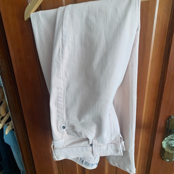 Mistyrose colour YogaJeans Rachel skinny light pink size 27 - Picture 3 of 5